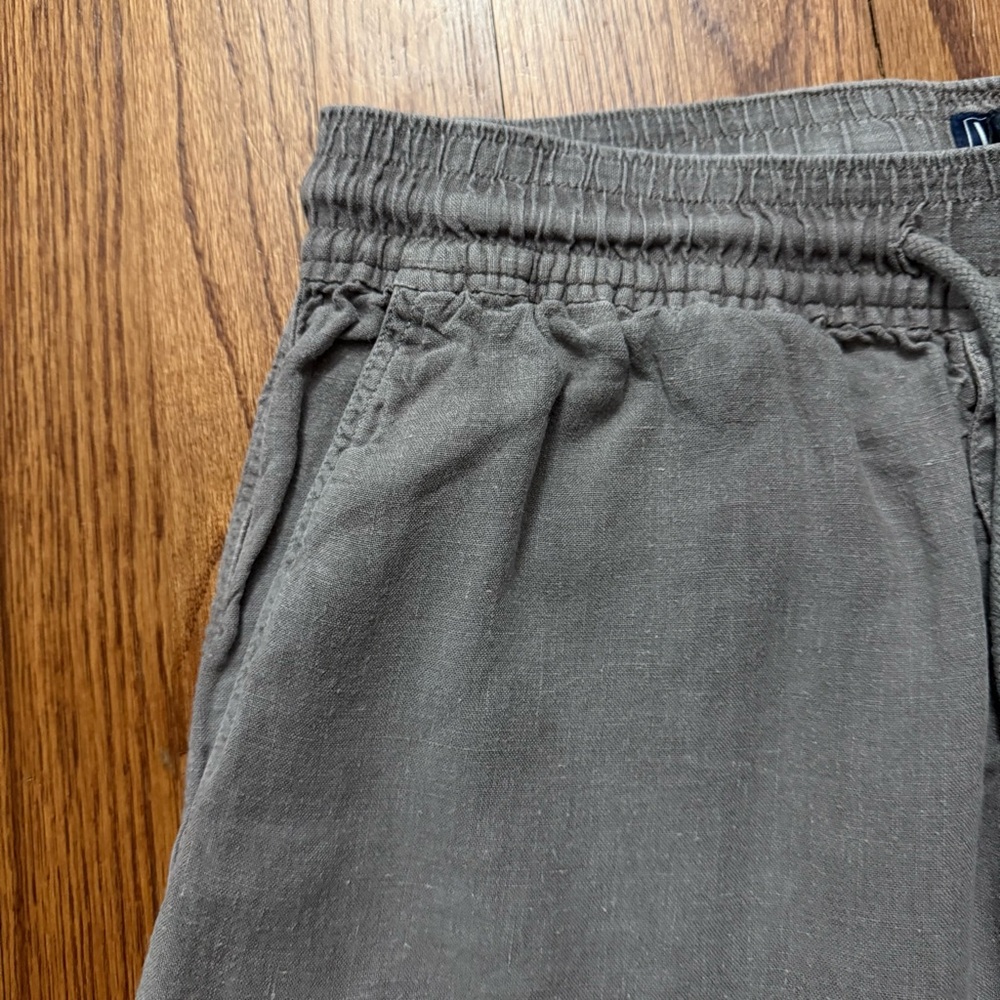 Vilebrequin Linen Cargo Shorts In Gray Size Xl View 2